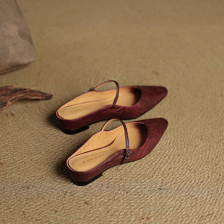 Tania Genuine Leather Mules