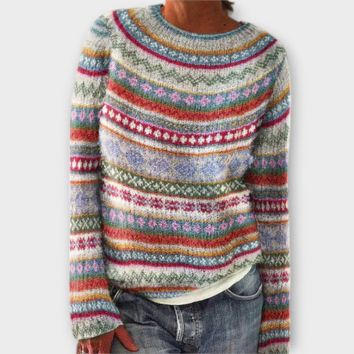 Indie Vintage Knit Sweater for Women