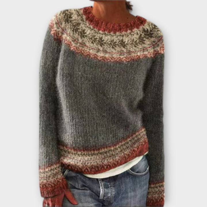 Indie Vintage Knit Sweater for Women