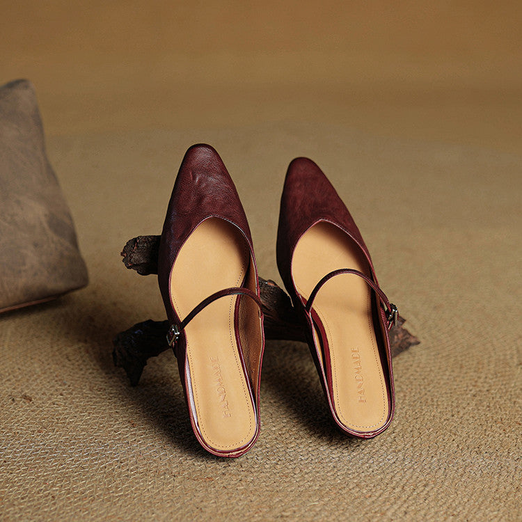 Tania Genuine Leather Mules