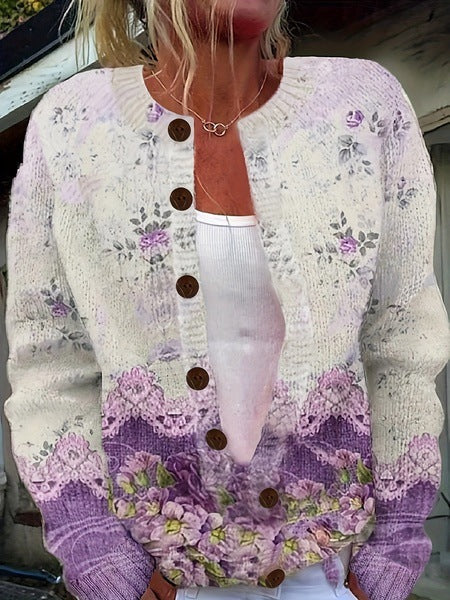 Bonnie | Vintage Floral Cardigan Sweater