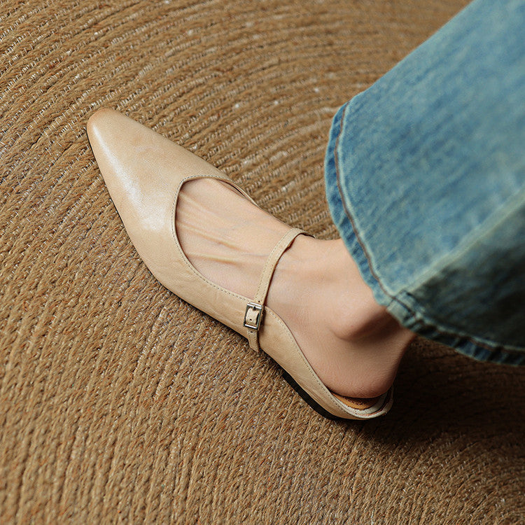 Tania Genuine Leather Mules