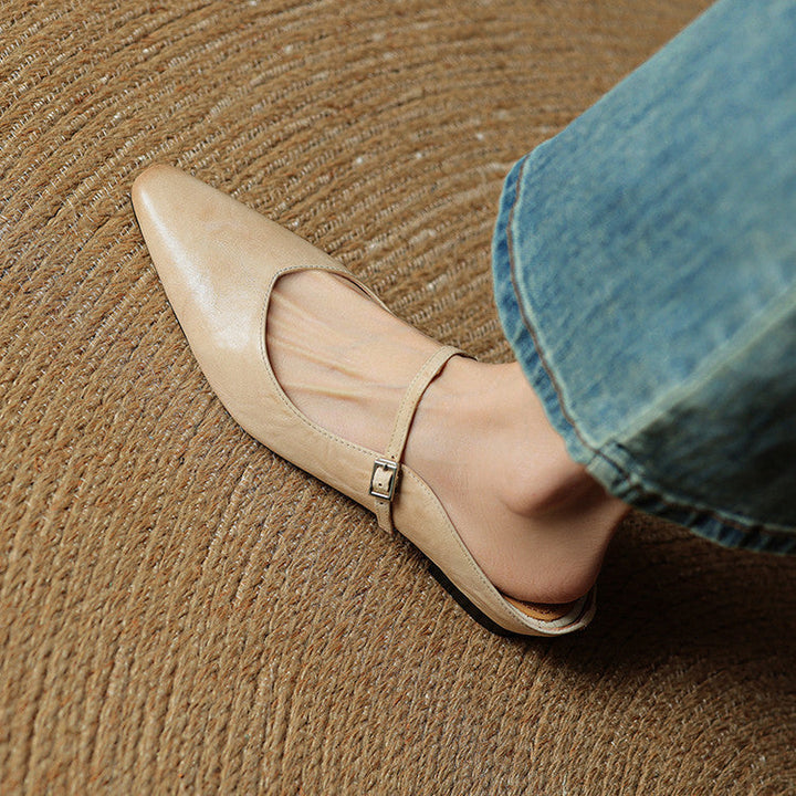 Tania Genuine Leather Mules