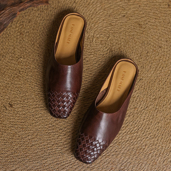 Hilde Genuine Leather Mules