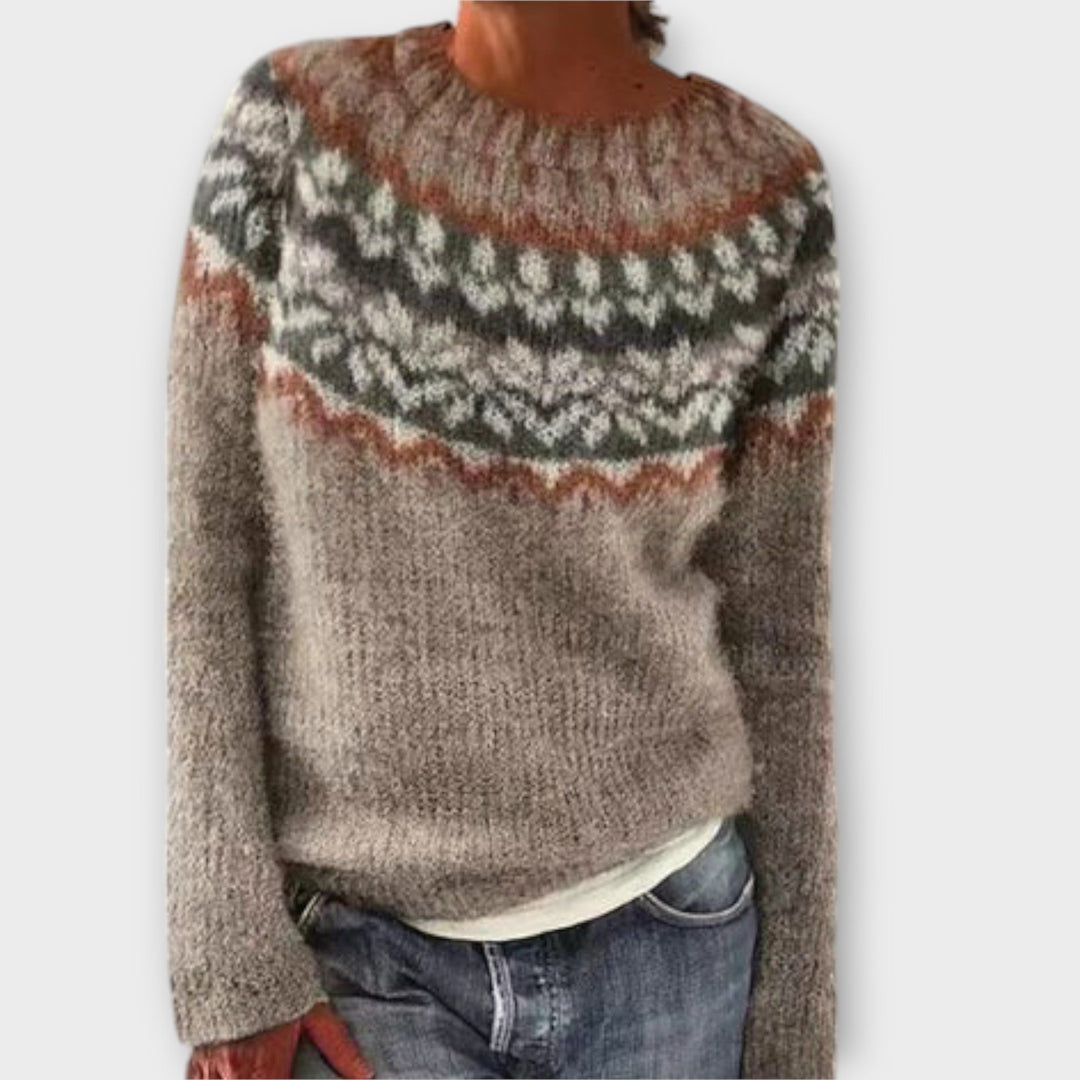 Indie Vintage Knit Sweater for Women