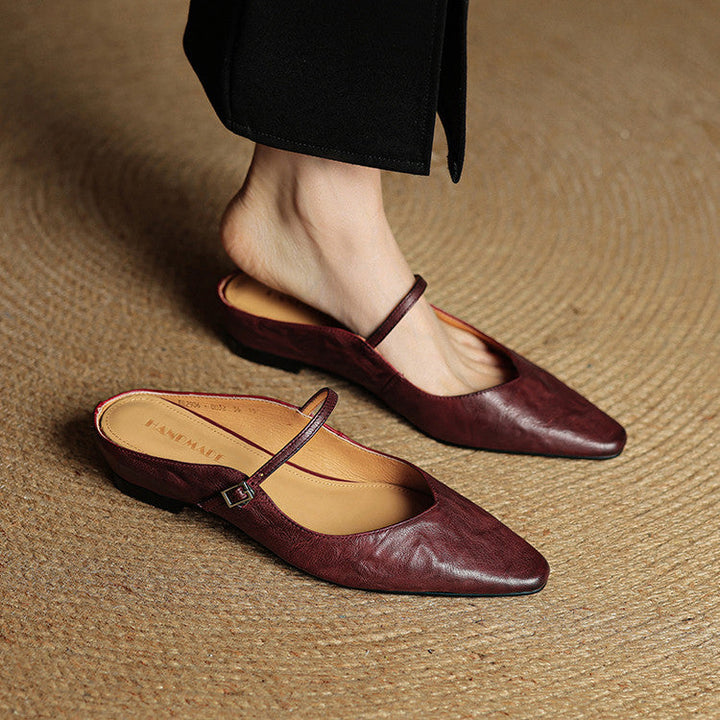 Tania Genuine Leather Mules