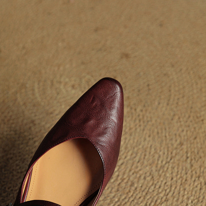 Tania Genuine Leather Mules