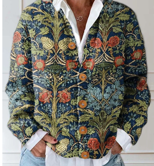 Bonnie | Vintage Floral Cardigan Sweater