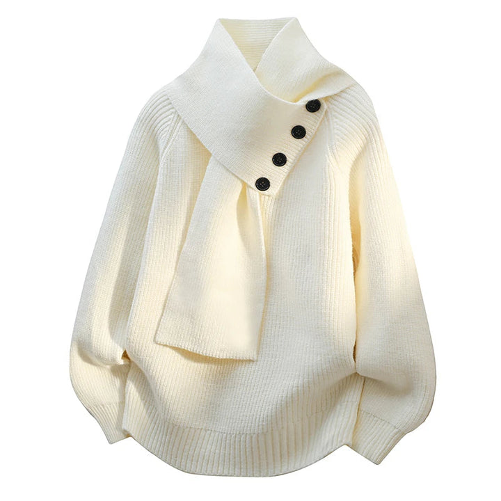 Audrey | Cozy Scarf-Neck Sweater