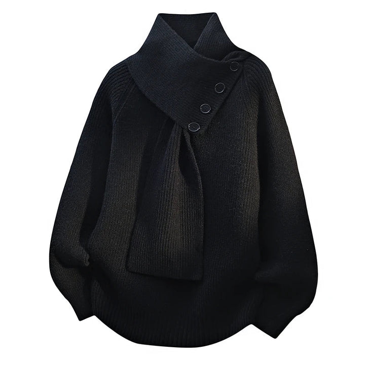 Audrey | Cozy Scarf-Neck Sweater