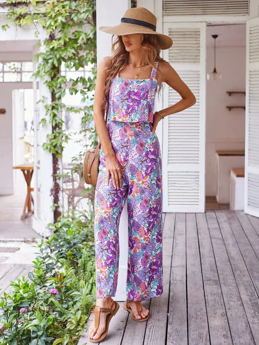 Fenna | Floral Wide-leg Jumpsuit