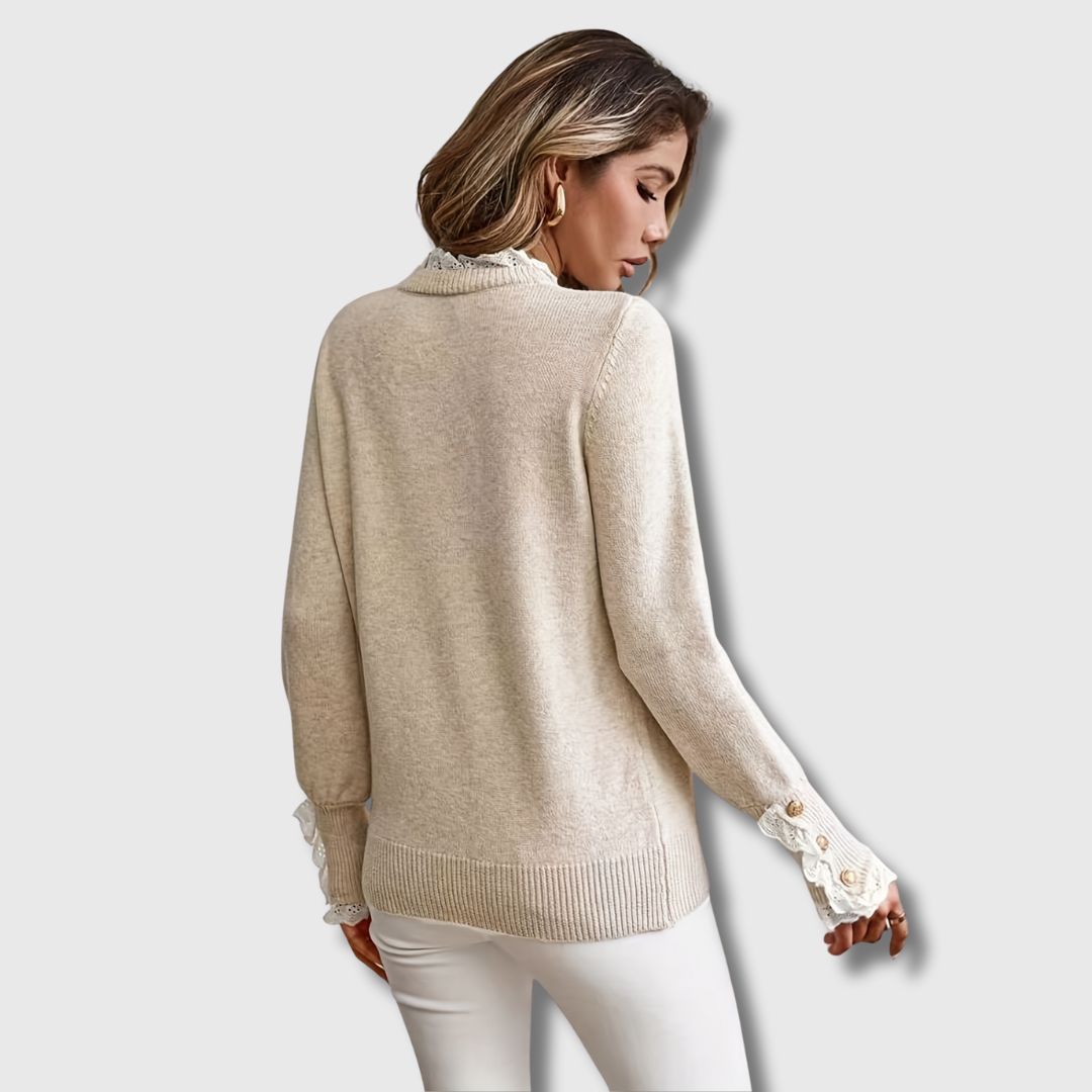 Sofia – Sweater with Lace Details