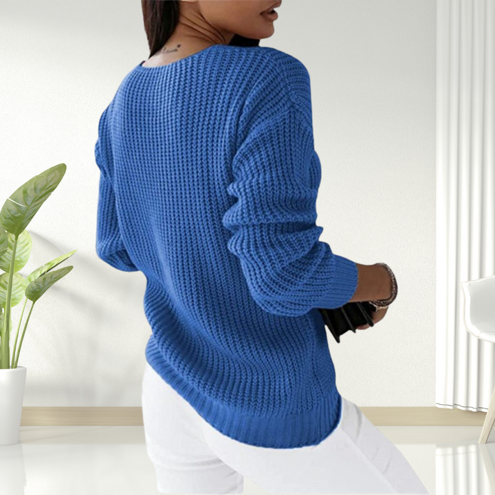 Ella | Comfy V-Neck Sweater