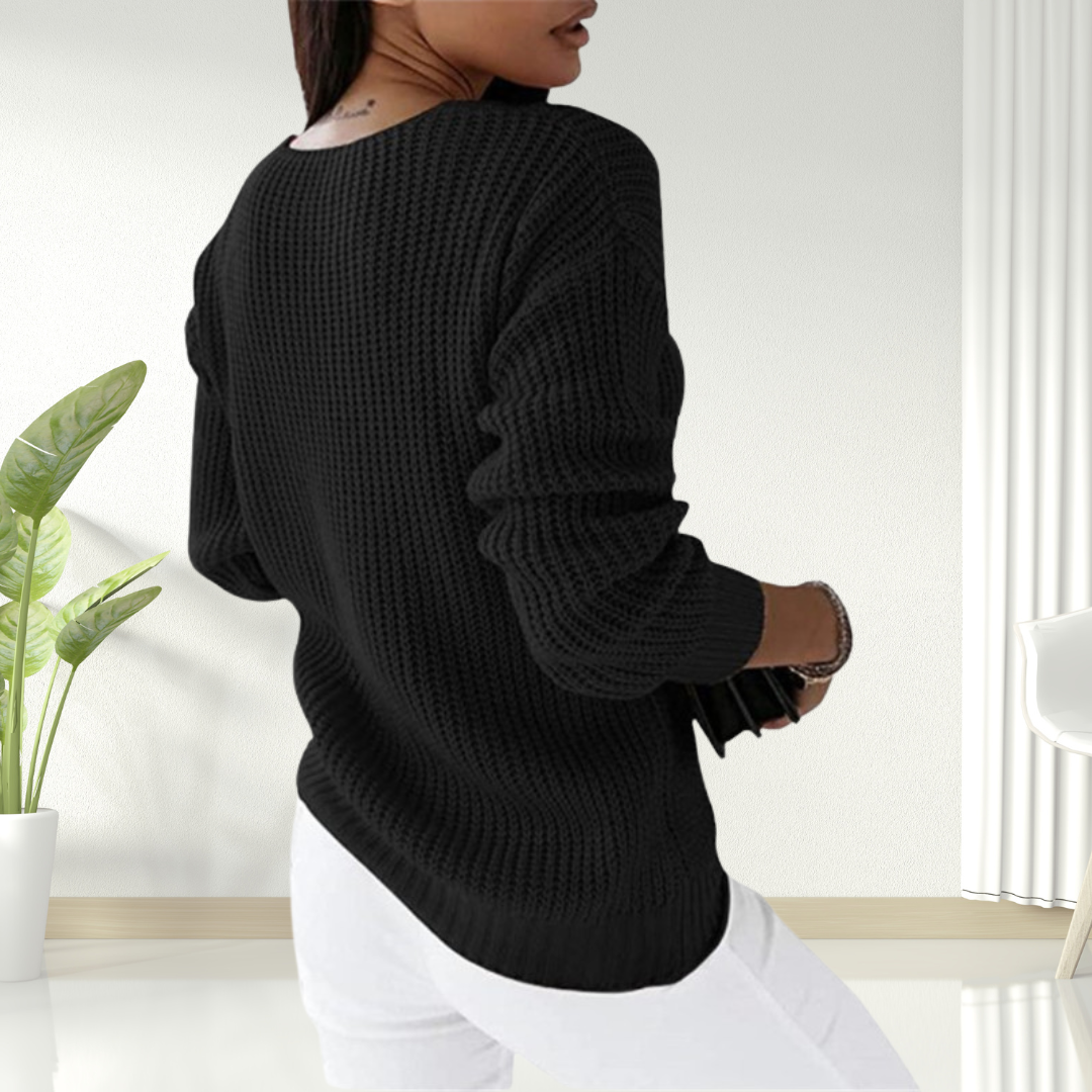 Ella | Comfy V-Neck Sweater