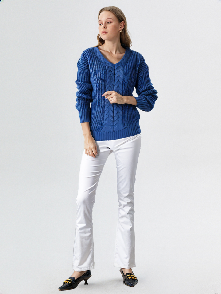 Ella | Comfy V-Neck Sweater