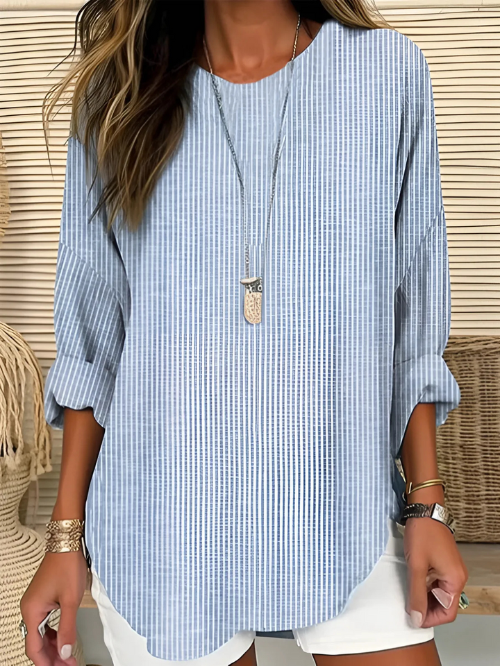 Riley | Trendy Striped Blouse