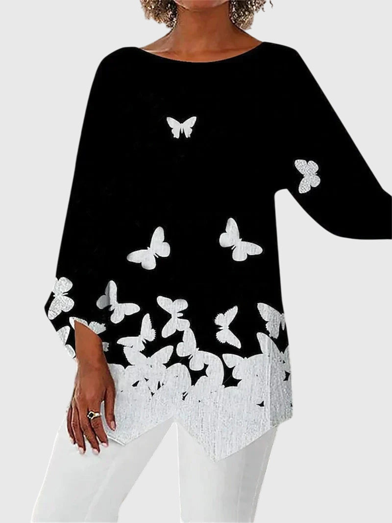 Ilona™ | Elegant Crew Neck Top