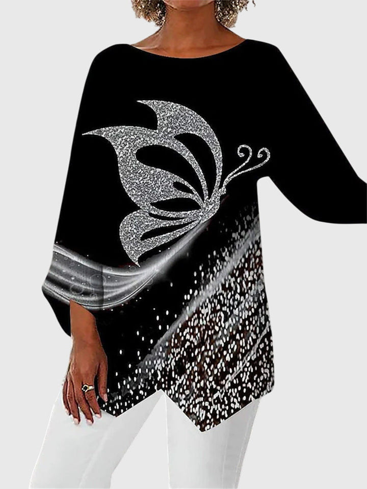 Ilona™ | Elegant Crew Neck Top