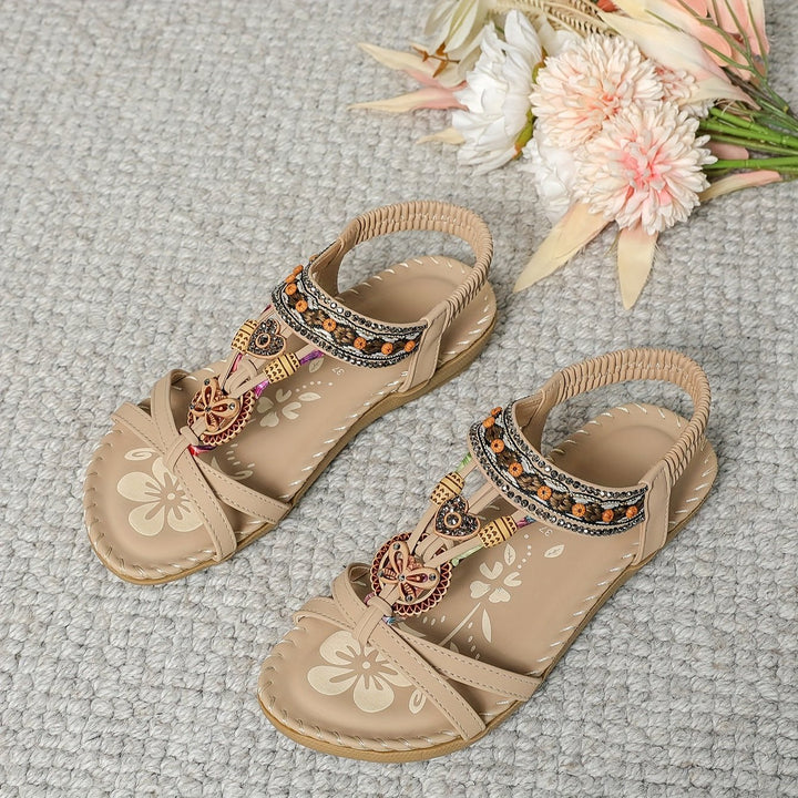 Nathalie | Boho Flat Sandals