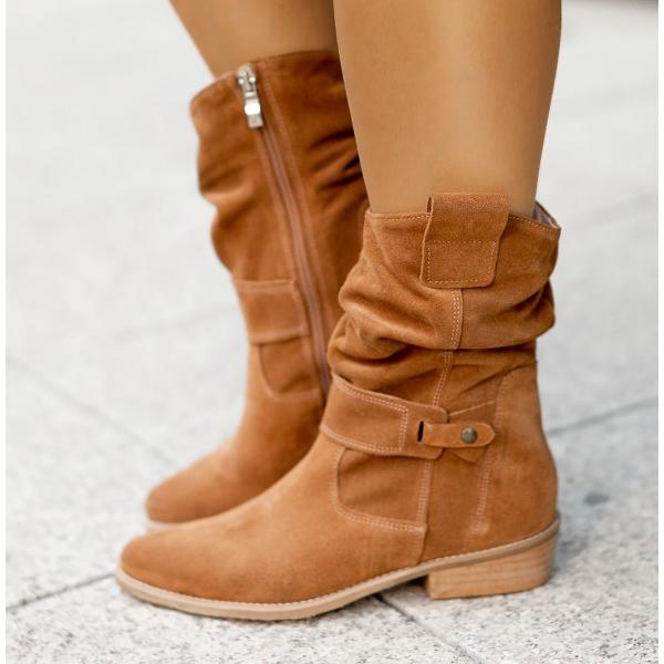Maya - Leather-Style Boots