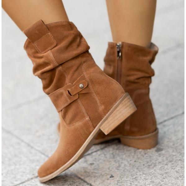 Maya - Leather-Style Boots