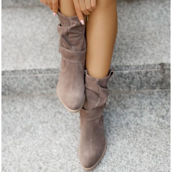 Maya - Leather-Style Boots