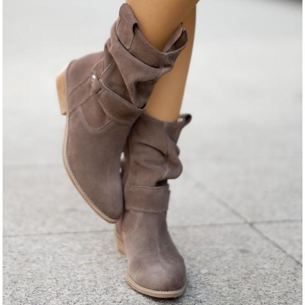 Maya - Leather-Style Boots