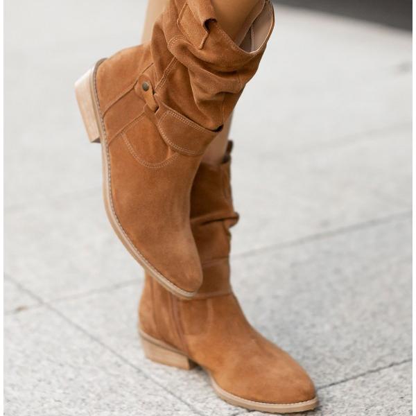 Maya - Leather-Style Boots