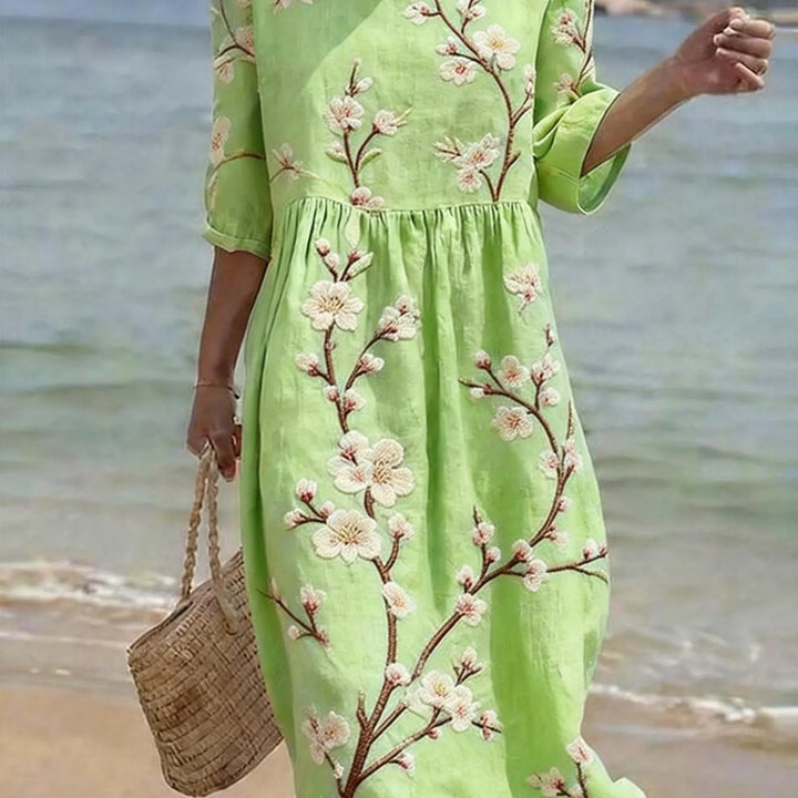 Caroline | Casual Elbow-Sleeve Dress