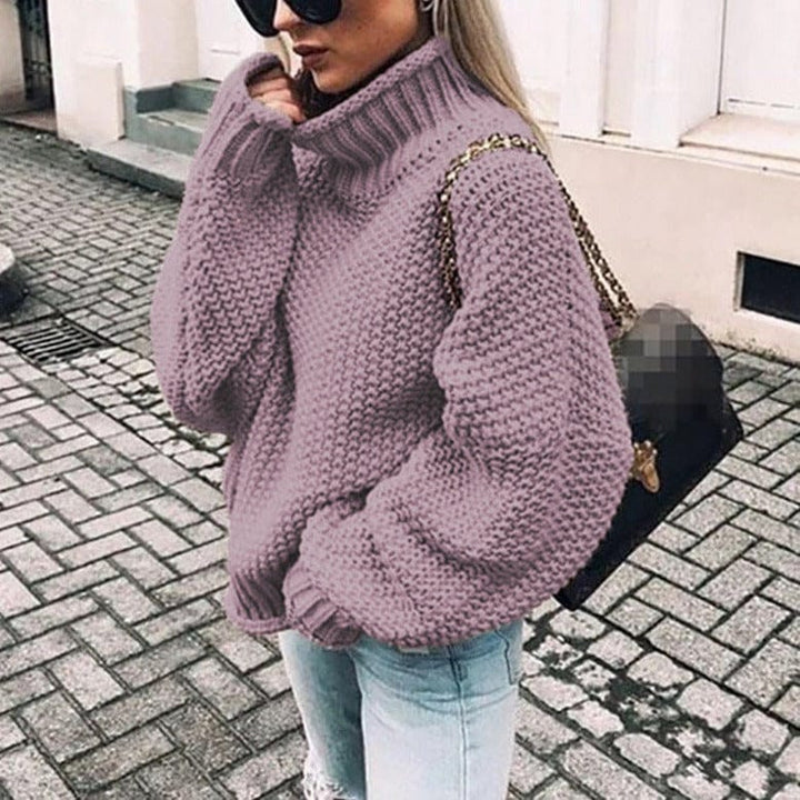 Mariah - Chunky Knit Turtleneck Sweater