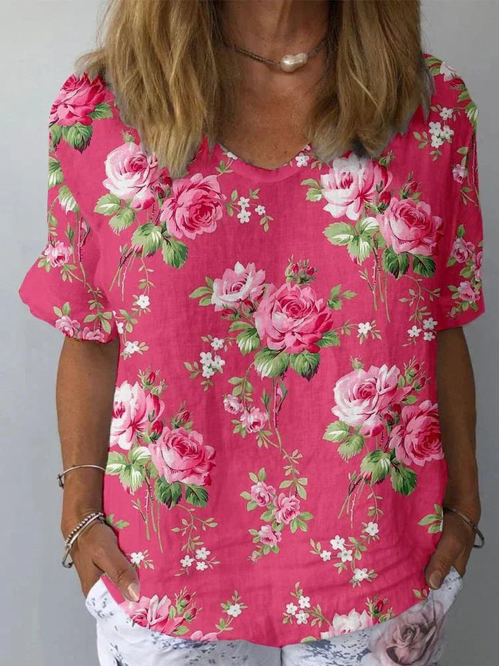 Serena | Artistic Floral Shirt