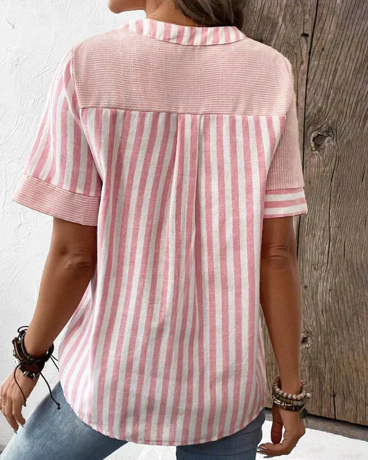 Lorene | Soft Striped Blouse