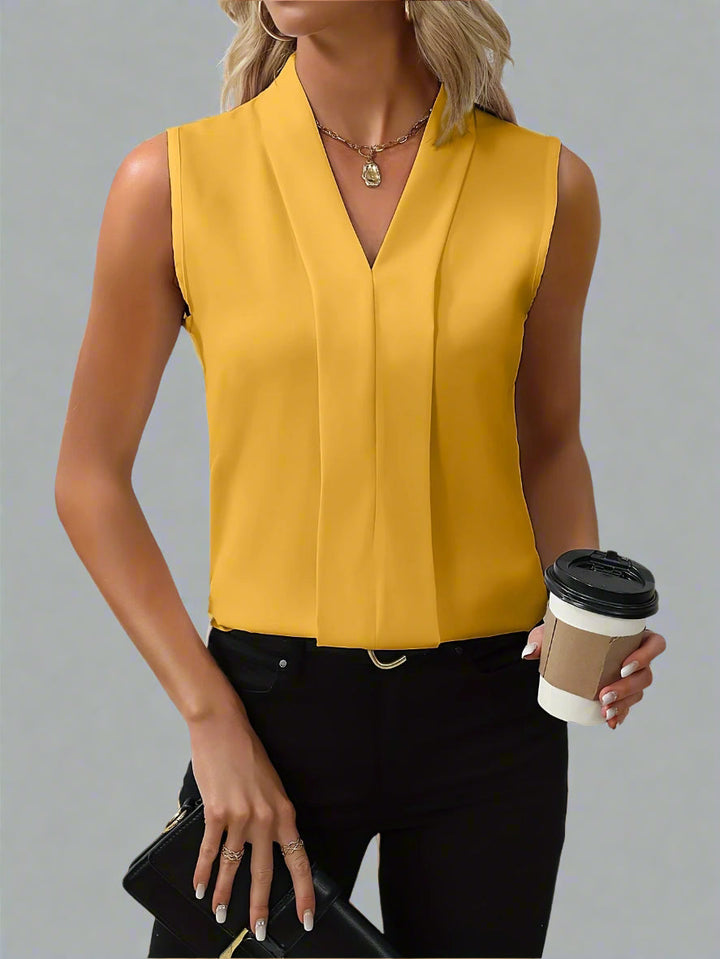 Renee | Sleeveless V-Neck Blouse