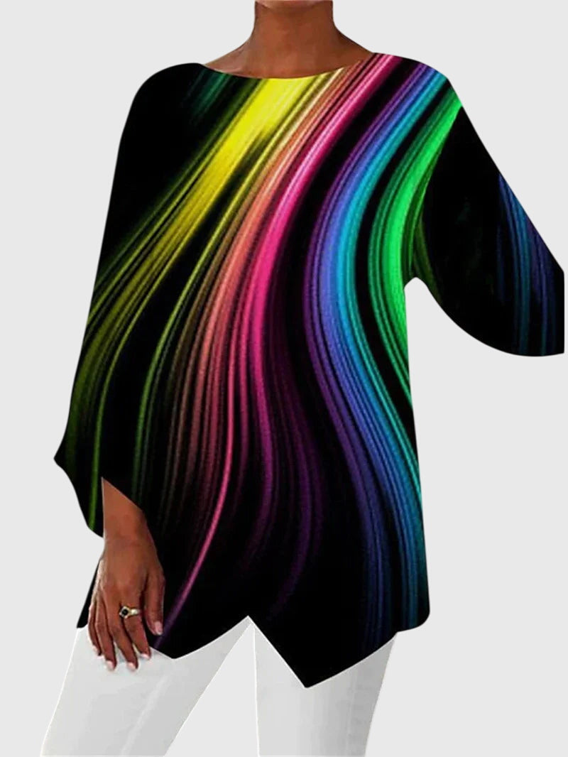 Ilona™ | Elegant Crew Neck Top