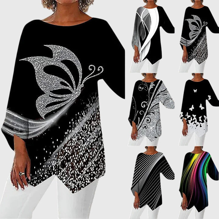 Ilona™ | Elegant Crew Neck Top