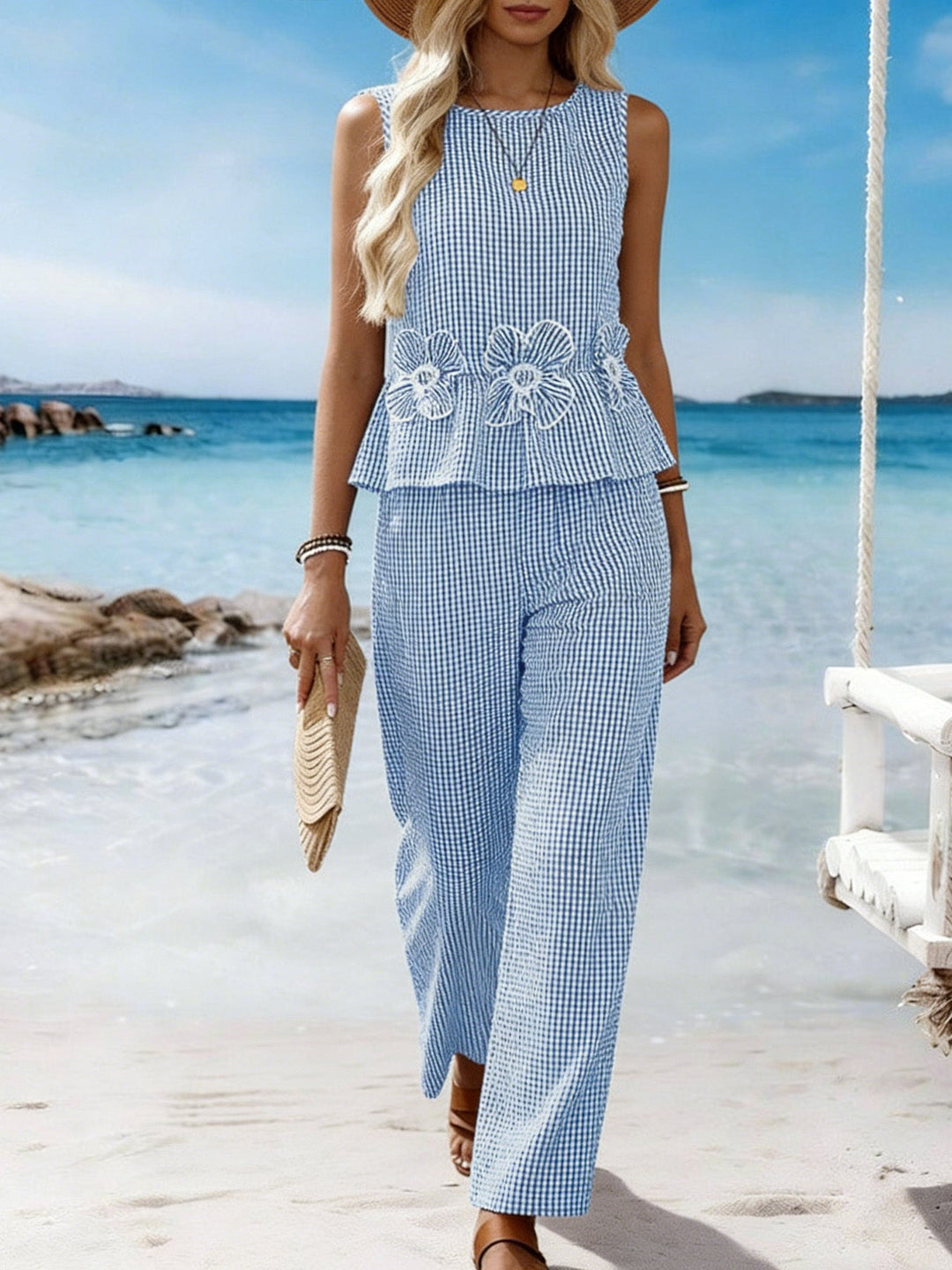 Megan | Elegant Gingham Set