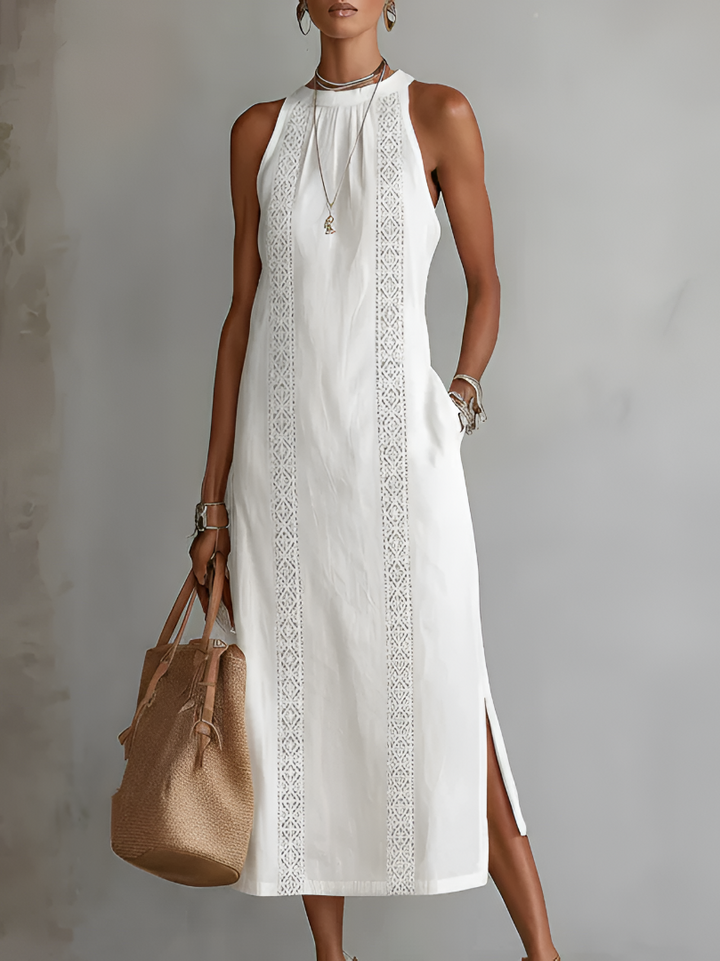 IRIS | LINEN MIDI DRESS