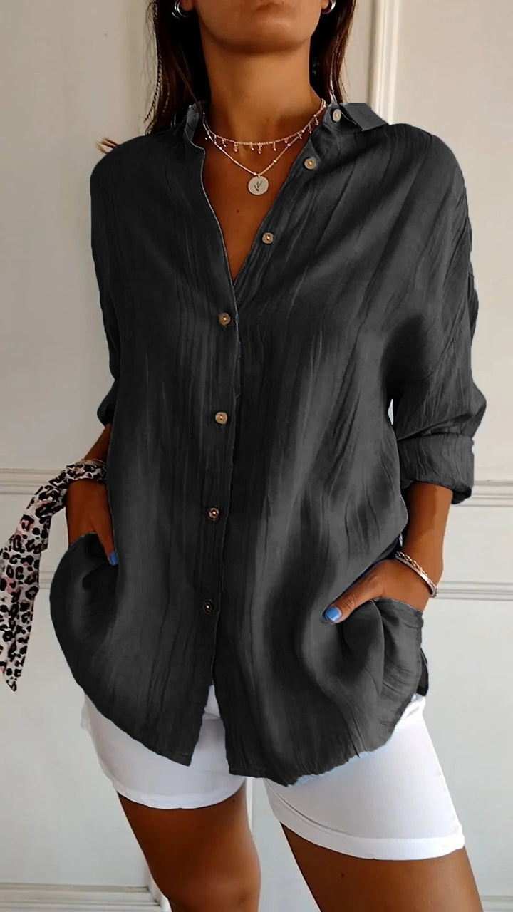 Sara | Elegant Shirt with Pleated Style