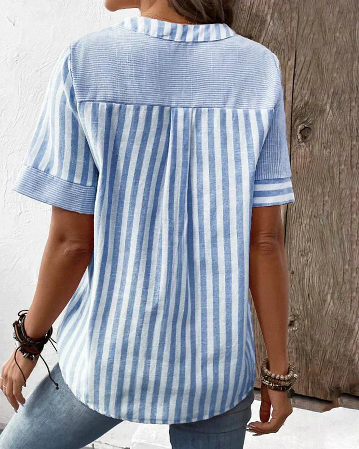Lorene | Soft Striped Blouse