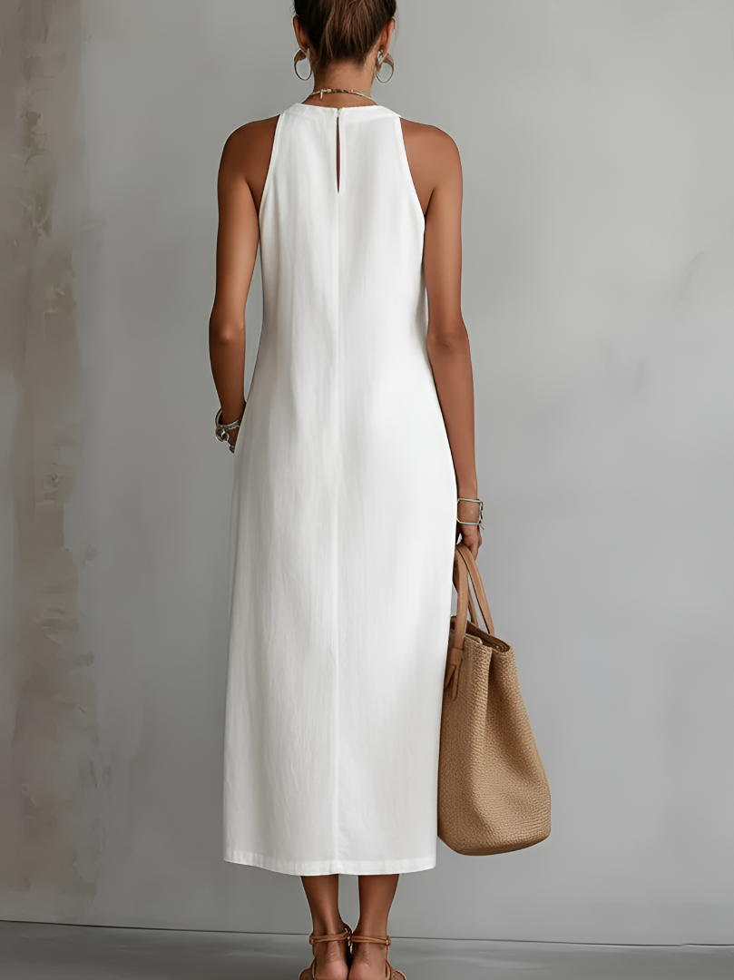 IRIS | LINEN MIDI DRESS