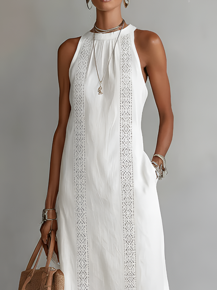 IRIS | LINEN MIDI DRESS
