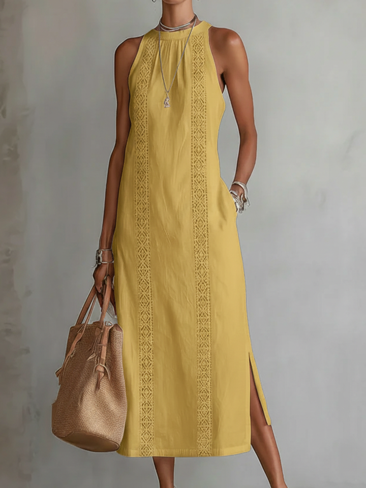 IRIS | LINEN MIDI DRESS