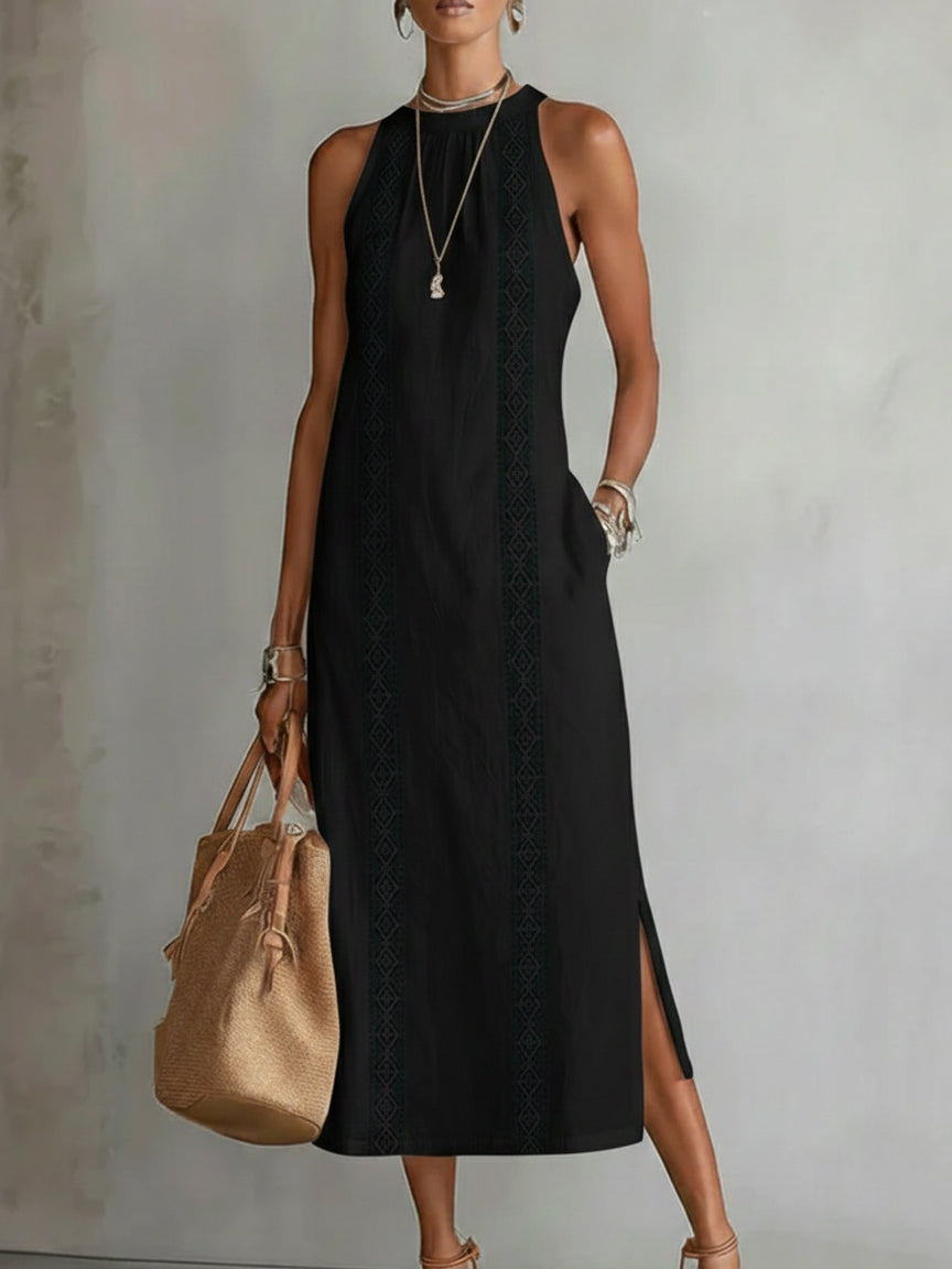 IRIS | LINEN MIDI DRESS