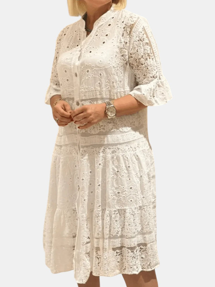 Cherylann™ | Floral Midi Dress