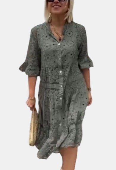 Cherylann™ | Floral Midi Dress