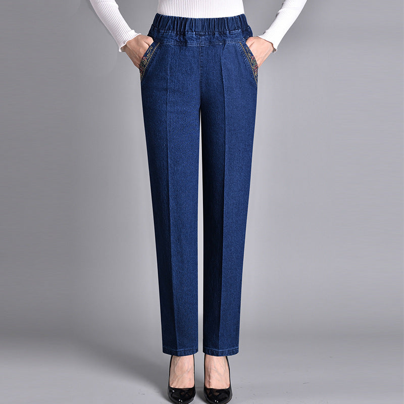 Beryl® | Women's jeans with side pockets and elastic waist